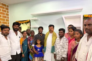 దోసపల్లిలో ఇందిరమ్మ ఇంటి గృహప్రవేశం